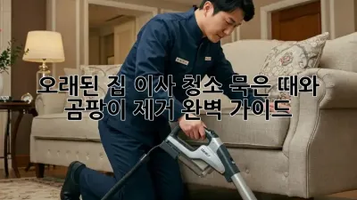 오래된 집 이사 청소, 묵은 때와 곰팡이 제거 완벽 가이드!