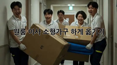 원룸 이사, 소형가구 轻松하게 옮기기!